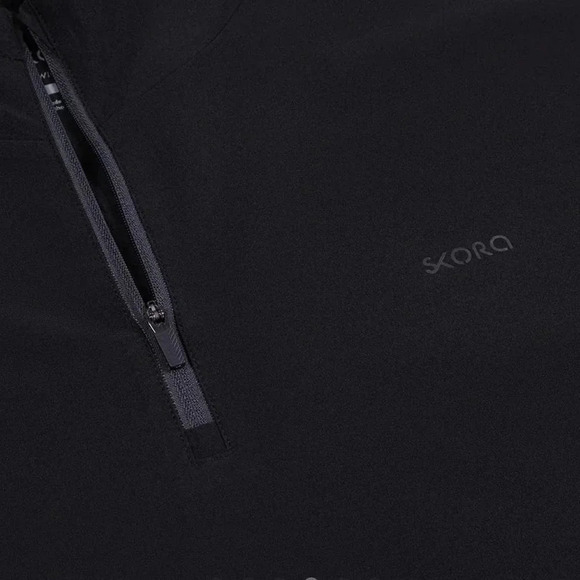 Skora Qwick-Dry M‎ black + gray lightweight pullover hooded running jacket - Picture 8 of 8
